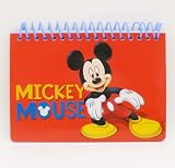 Disney Mickey Mouse Spiral Autograph Book - Red