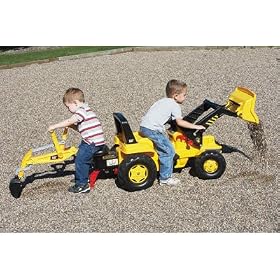 CAT Backhoe Ride-on Toy Tractor For The Sandbox - NEW!