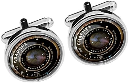 Silver Camera Len Cufflinks Wedding Cufflinks Men Cufflinks Gifts for the Groom and Groomsmen