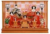 かえで(大三五・茶子5人) ひな人形 ケース飾り 雛人形5人飾り