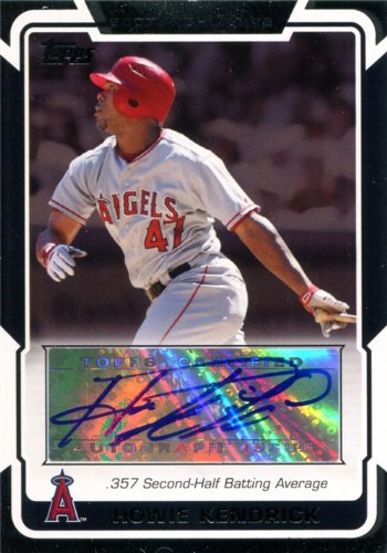 Howie Kendrick Autographed/Hand Signed 2008 Topps Baseball Card