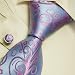 lover pink flower designer ties deepskyblue personalized gift mens style necktie set A2054