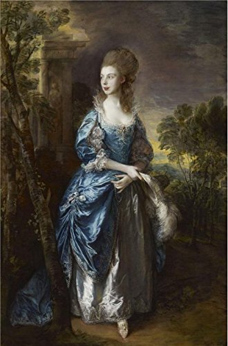 Oil painting 'Thomas Gainsborough - The Hon. Frances Duncombe, c. 1777' printing on Perfect effect Canvas , 8x12 inch / 20x31 cm ,the best Bathroom decor and Home decor and Gifts is this Imitations Art DecorativePrints on Canvas