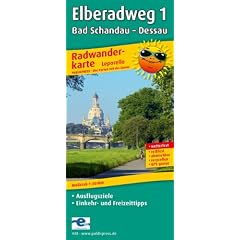 Radwanderkarte Elberadweg 1, Bad Schandau - Dessau: Mit Ausflugszielen, Einkehr- & Freizeittipps, wetterfest, reissfest, abwischbar, GPS-genau. ... reissfest, abwischbar, recycelbar, GPS-genau