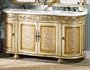 Royal Four door Double Sink Cabinet With Ivory Finish, WHITE, IVORY