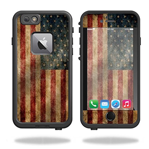 MightySkins Protective Vinyl Skin Decal for Lifeproof Fre iPhone 6 Plus / 6S Plus Case wrap cover sticker skins Vintage Flag