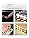 For iPhone 6 6s Case, FLOVEME [Slim Fit] [Metal Aluminum Bumper] Premium Ultra Thin Luxury Make Up Mirror with Electroplate Frame No Slip Hard Back Holder Cover for Apple iPhone 6 6s 4.7'', Rose Gold