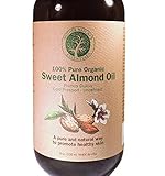 Sweet Almond Oil, 100% USDA Organic Cold Pressed, 8 oz. Moisturizing Oil for Skin - Nourishing and Reviving Any Skin Type. Natural Skin Care for Homemade Beauty Care