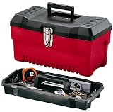 Stack-On PR-16 16-Inch Multi-Purpose Tool Box, Black/Red