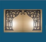 Pair of Angel Entry Wall Brackets Shelf Braces Iron Patio Garden Decor