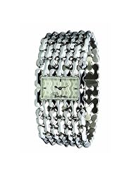 Roberto Cavalli Ladies Oryza Analogue Watch R7253124015 with Silver Dial and Stainless Steel Case
