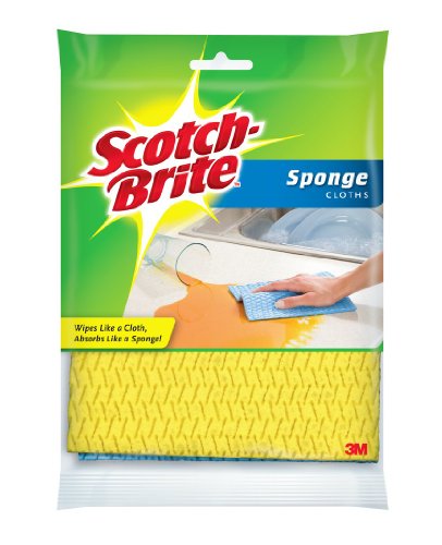 Scotch-brite Sponge Cloth, 9055, 2-Count (Pack of 6)