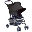 Kiddopotamus RayShade Single Stroller UV Sun Shade - Navy/ Black (14775)