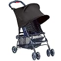 RayShade&reg; UV Protective Stroller Shade Improves Sun Protection for Strollers, Joggers and Prams Black