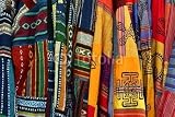 Wallmonkeys Peel and Stick Wall Decals - Multicolored Mexican Embroidered Ponchos - Removable Graphic