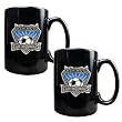 San Jose Earthquakes MLS 2pc Black Ceramic Mug Set - Primary Team Logo by Great American Products