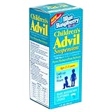 Childrens Advil Ibuprofen Fever Reducer/Pain Reliever Oral Suspension, Blue Raspberry, 4-Ounce Bottles (Pack of 3)