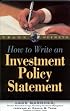 How to Write an Investment Policy Statement
