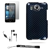 Premium Blue Racing Carbon Fiber Design Cover / 2 Piece Snap On Crystal Pro ....