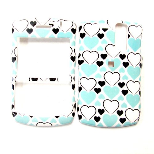 Cuffu - Blue Heart - Blackberry 8300 8320 8330 Smart Case Cover Perfect for Sprint / AT&T / Nextel / Tmobile / Verizon Makes Top of the Fashion AND a Universal Screen Protector in Only One LOWEST Shipping Rate $2.98 - Goes With Everyday Style and Apparel