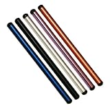 5x New universal stylus pen for Apple Iphone and other touch screen devices(Black+Silver+Blue+Orange+Purple)