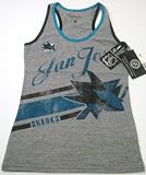 San Jose Sharks NHL Hockey Womens Racer Back Tank Top