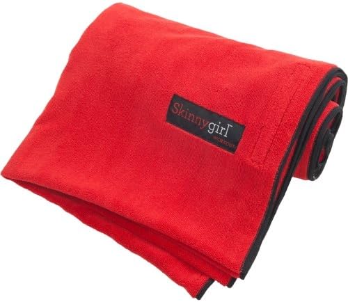 Skinnygirl Workout Microfiber Yoga Mat Towel - a Non-Slip Towel that Wraps around the Yoga Mat and Secures in place