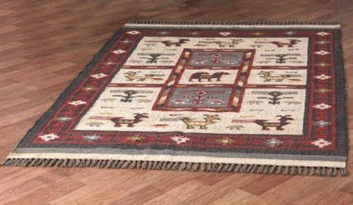 Hacienda Tribal Rug, 9' x 12', Off-White