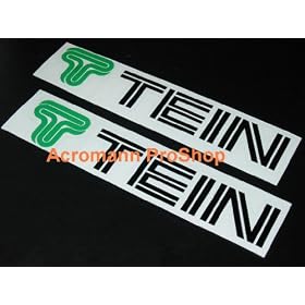Tein Racing Decal Sticker(new) Green/black X2
