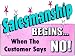 Novelty Sign: Salesmanship