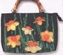 Daffodils Floral Beaded and Sequined Handbag Purse Bag