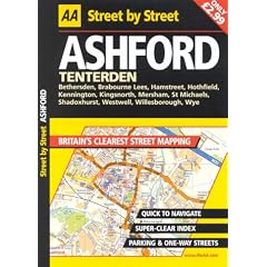 AA Street by Street Ashford (AA Street by Street)