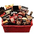 BBQ Food Gift Basket Featuring Jim Beam & Jack Daniels Sauces & Marinades - Great Fathers Day Gift Idea for Him