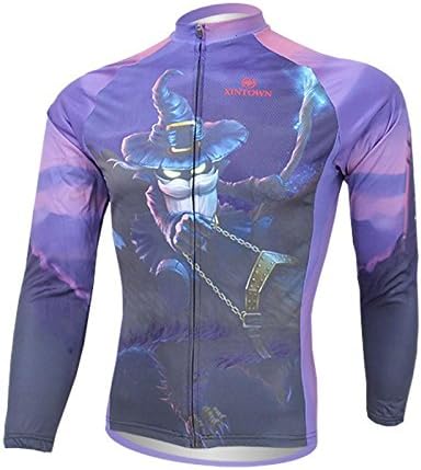 (Express Shipping)(set size:XL) (recommend one size larger) For Jerseys Long Sleeve perspiration permance breathable Men Jersey new windbreaker vest Cycling
