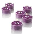 Clear Cup Tealight Candles Set of 400, Purple Mulberry Scent