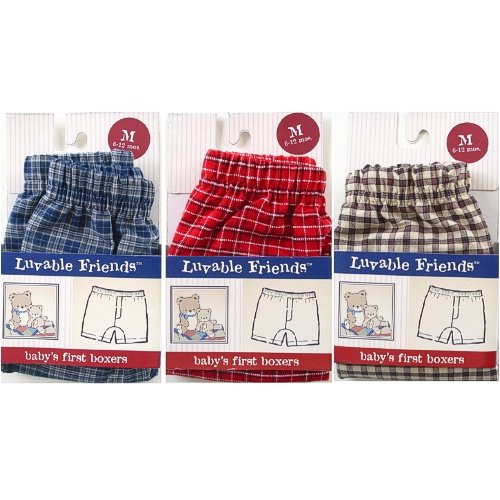 Baby's First Boxers, Blue Pattern, 3T