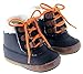 Kuner Baby Boys Plush Shoe Laces Warm Boots First Walkers Shoes