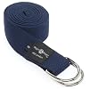 Hugger Mugger D-Ring Yoga Strap 8-Foot (Navy)
