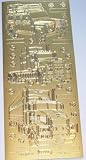 One sheet of peel off stickers for cardmaking and craft - gold - landrover, truck, lorry