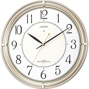 【クリックで詳細表示】CITIZEN (シチズン) 掛け時計 ネムリーナルミ 電波時計 4MY643-018