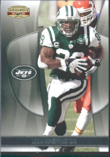 2009 Donruss Gridiron Gear Football Card # 61 Leon Washington New York Jets Mint Condition- Shipped In Protective Screwdown Display Case!
