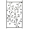 Iron Rectangle Leaves Wall Decor