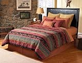 4pc Queen Size Bedding Bed in a Bag Comforter Set - Southern Textiles Elk R ....