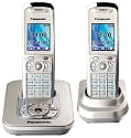 Panasonic KX-TG8422GN schnurloses DECT-Telefon Duo mit Anrufbeantworter silber
