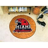 29 Round Miami (Ohio) Red Hawks Basketball Mat