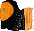 Woolen Shawl Tie Dye Print Embroidered Accessory 80 x 35 inches