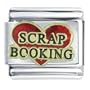 Heart Scrapbooking Red Italian Charm