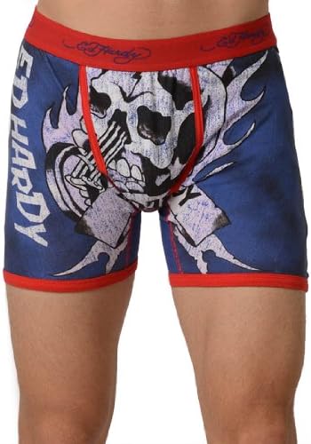 Ed Hardy Rock Men's Boxer Brief - Red