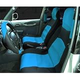 3A Racing 25-5012 Blue and Black Neoprene Seat Cover Set - 6 Piece by American Auto Accessories