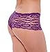 Unique Styles 6-Pack or 12-Pack Lace Boyshorts Panties - Assorted Colors
